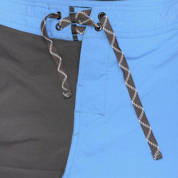 Patagonia Men's Stretch Wavefarer Swim Board Preppy Outdoor Shorts 32 Blue Gray - Picture 7 of 14